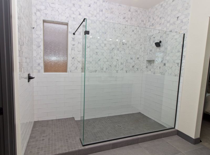 Tile and Glass Shower Areas